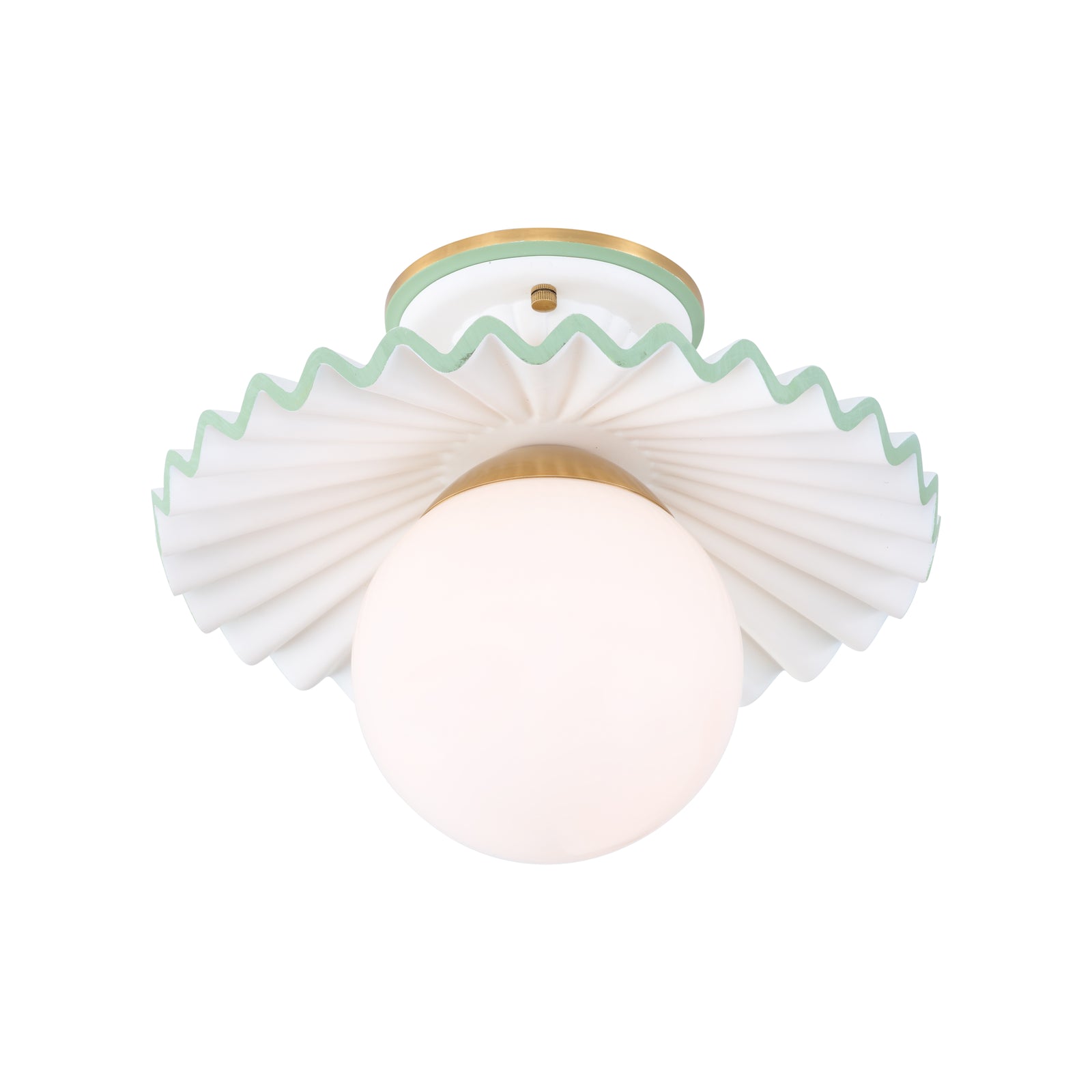 Fancy Ruffle Flushmount
