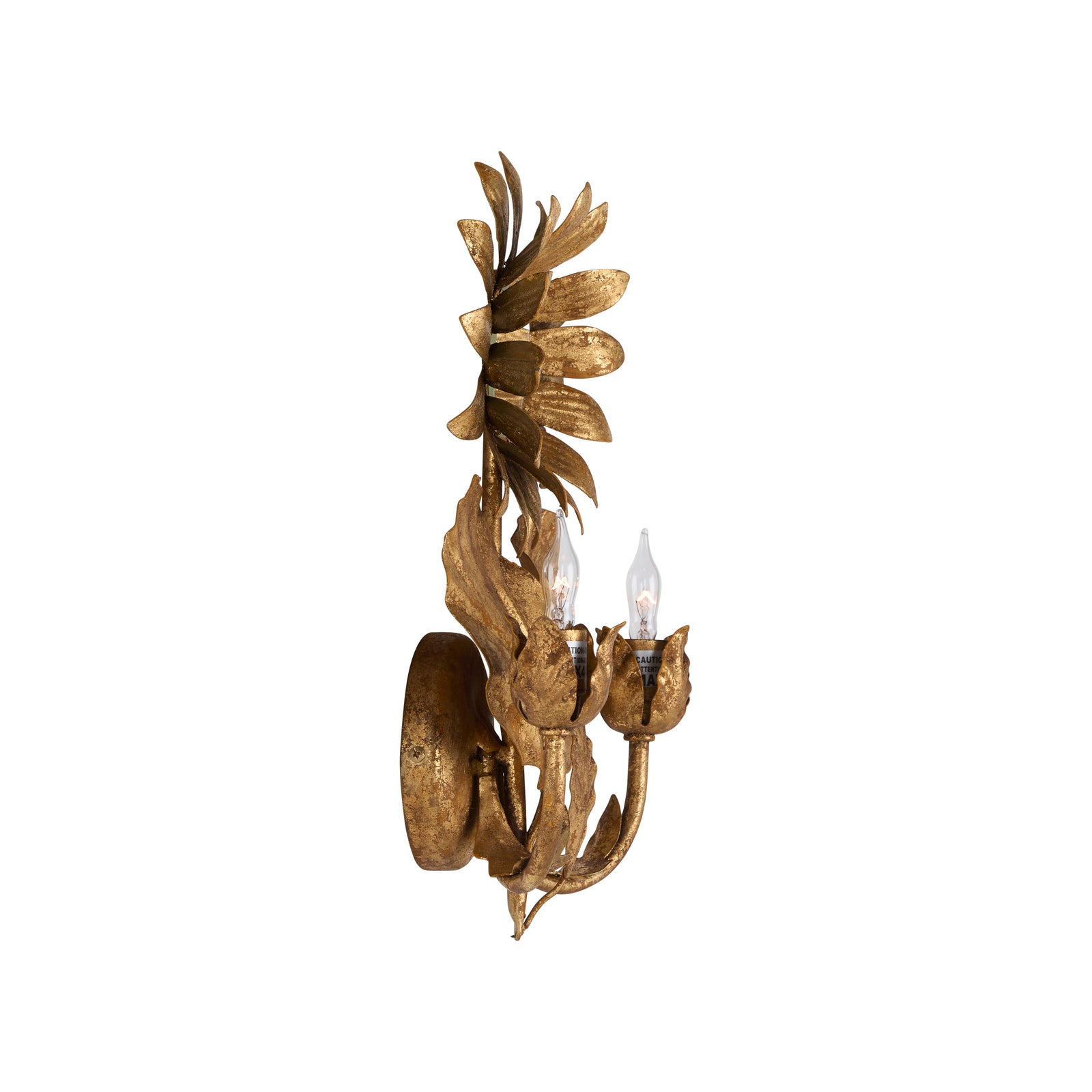 Sunflower Wall Sconce - Gold