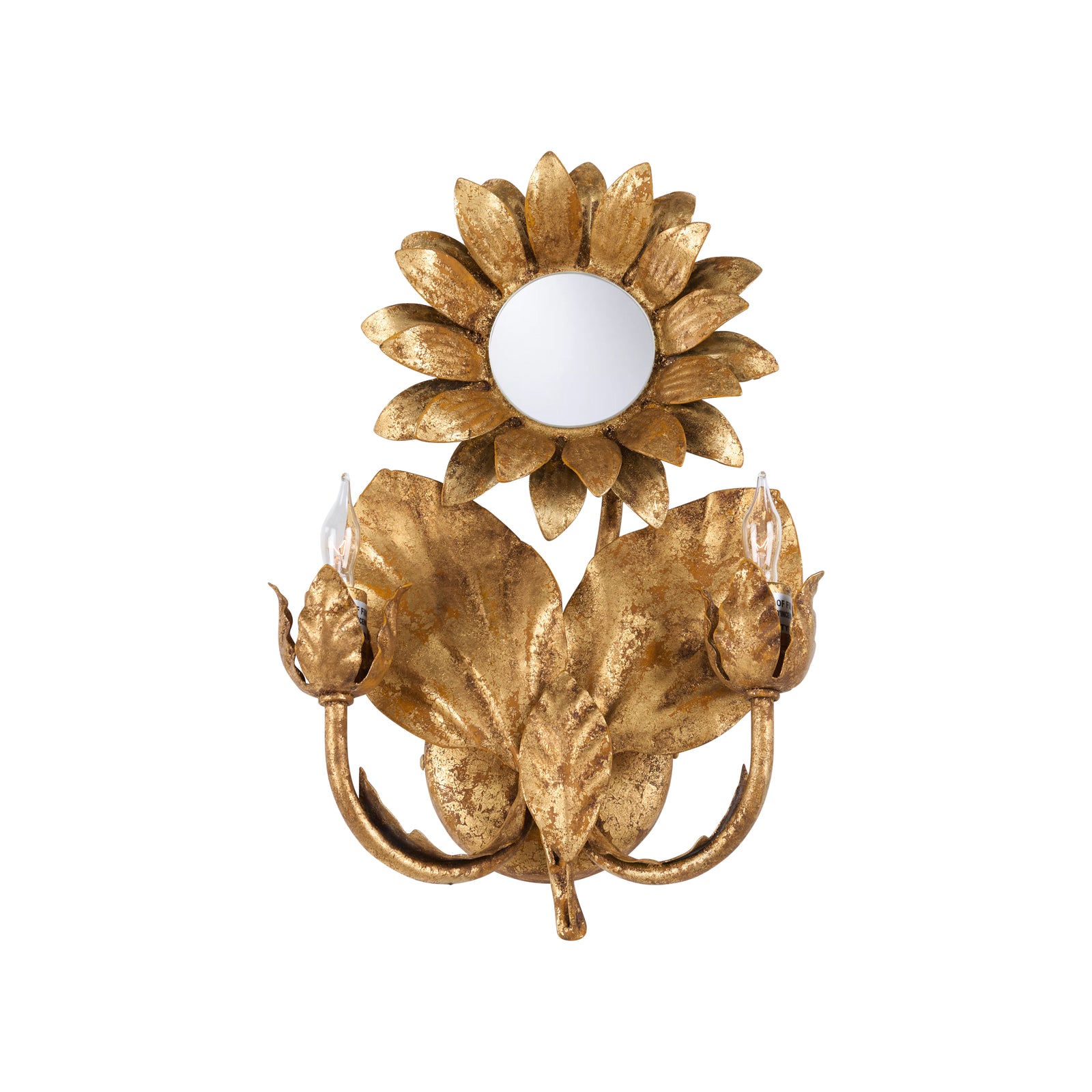 Sunflower Wall Sconce - Gold