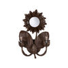 Sunflower Wall Sconce - Bronze