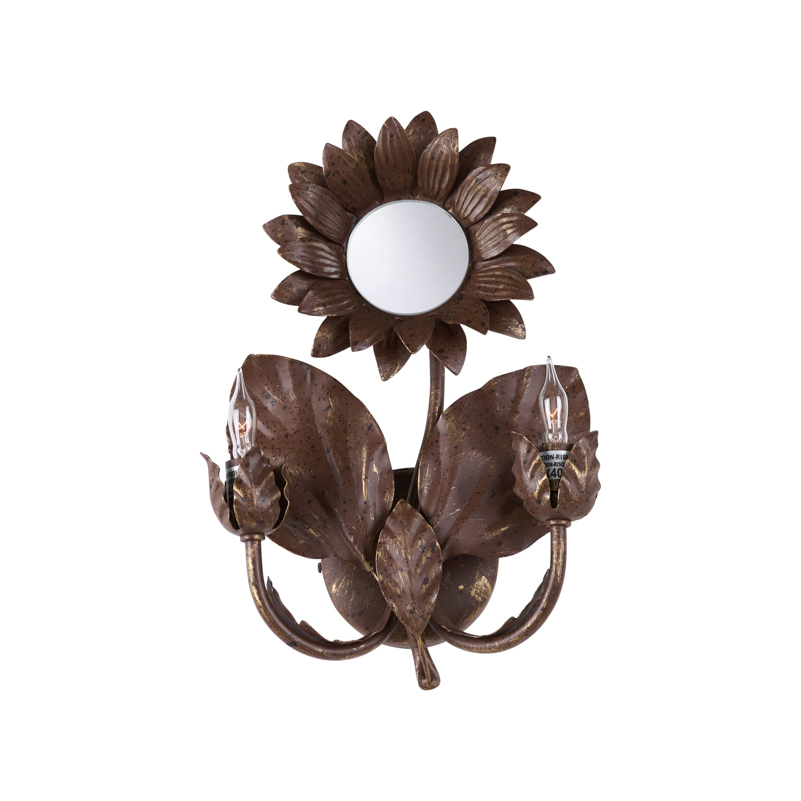 Sunflower Wall Sconce - Bronze