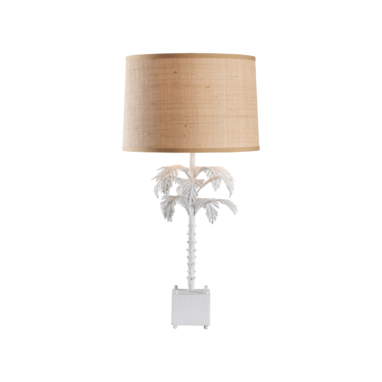 Palm Table Lamp - White