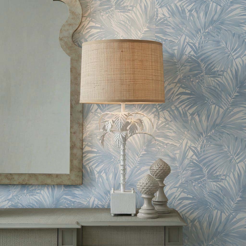 Palm Table Lamp - White