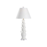 Swirl Handle Lamp - White