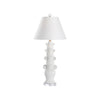 Swirl Handle Lamp - White