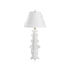 Swirl Handle Lamp - White
