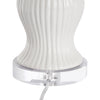 Swirl Handle Lamp - White