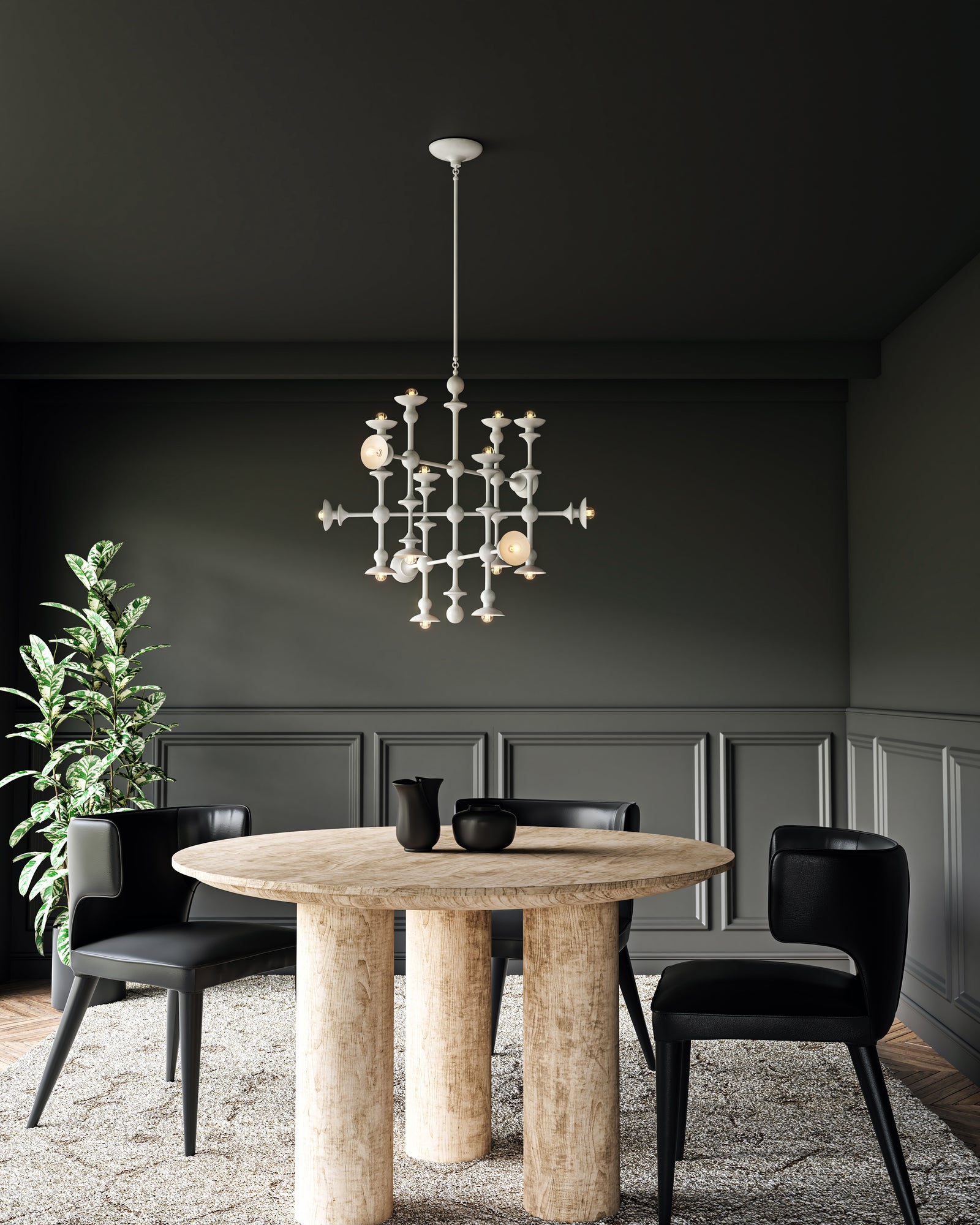 Cadence 29-in Antique White 18 Lights Chandeliers