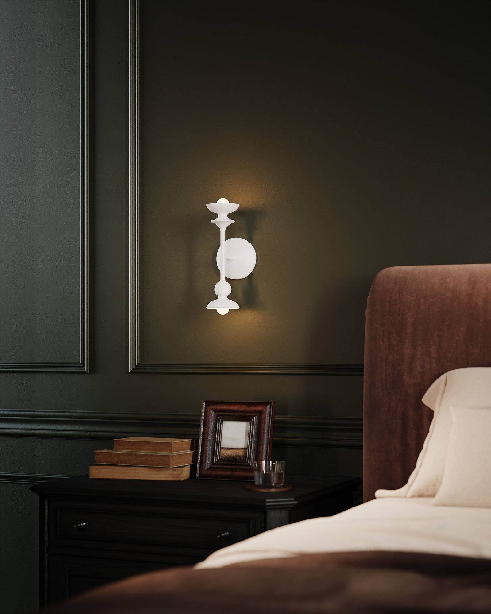 Cadence 11-in Antique White 2 Lights Wall/Vanity