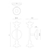 Cadence 11-in Antique White 2 Lights Wall/Vanity