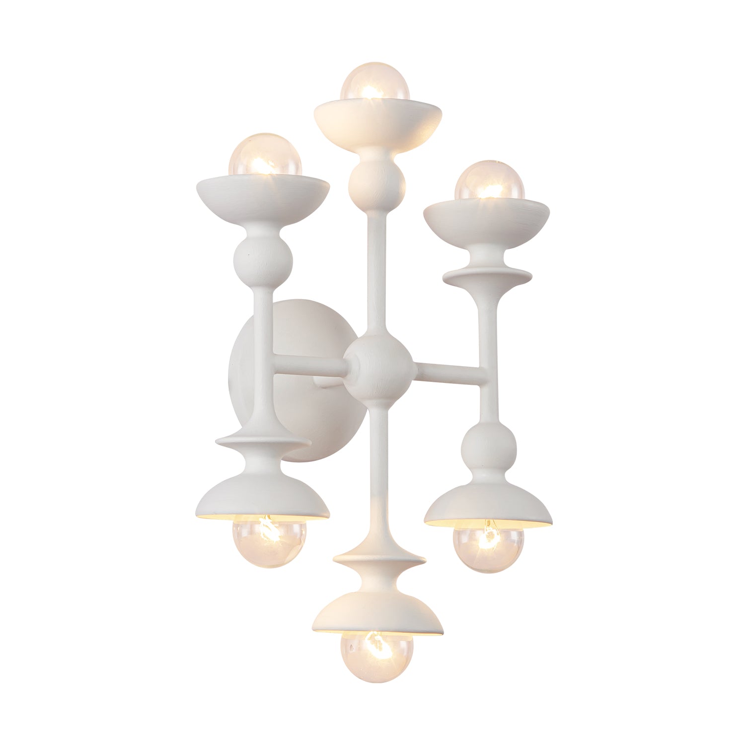Cadence 11-in Antique White 6 Lights Wall/Vanity