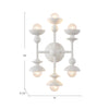 Cadence 11-in Antique White 6 Lights Wall/Vanity