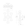 Cadence 11-in Antique White 6 Lights Wall/Vanity