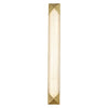 Caesar 25-in Vintage Brass/Alabaster LED Wall/Vanity