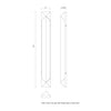 Caesar 25-in Polished Nickel/Alabaster LED Wall/Vanity