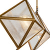 Cairo 21-in Ribbed Glass/Vintage Brass 4 Lights Chandeliers
