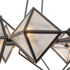 Cairo 30-in Ribbed Glass/Urban Bronze 8 Lights Chandeliers