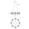 Cairo 30-in Ribbed Glass/Vintage Brass 8 Lights Chandeliers
