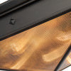Cairo 19-in Ribbed Glass/Urban Bronze 4 Lights Flush Mount
