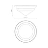 Willard 10-in Urban Bronze/Opal Matte Glass 1 Light Flush Mount