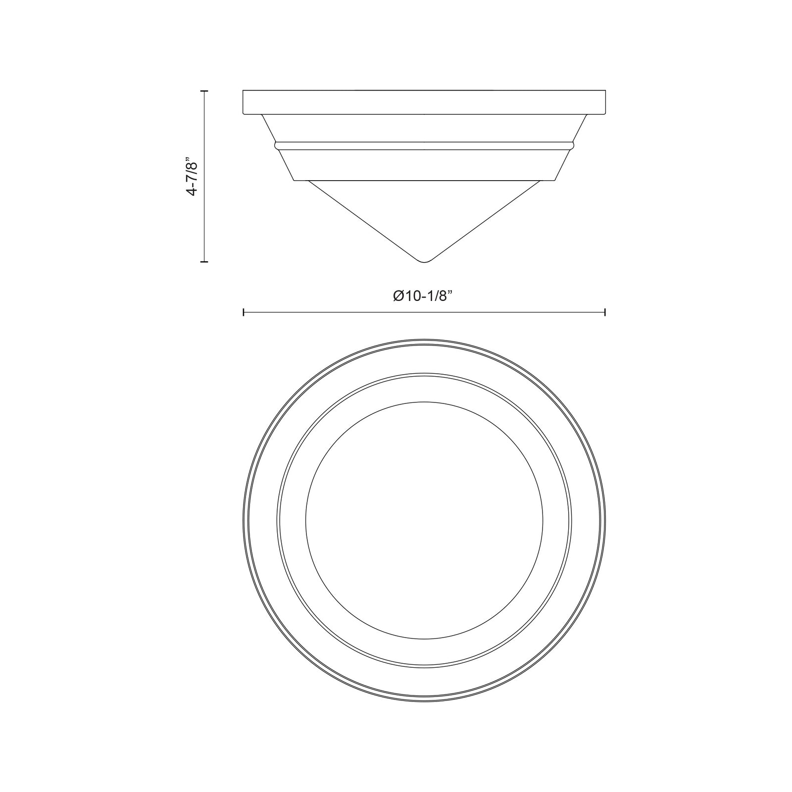 Willard 10-in Urban Bronze/Opal Matte Glass 1 Light Flush Mount