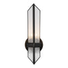 Cairo 4-in Ribbed Glass/Urban Bronze 1 Light Wall/Vanity