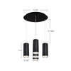 Cameo 14-in Brushed Nickel 5-Light Multi Pendant