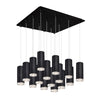Cameo 19-in Black 16-Light Multi Pendant