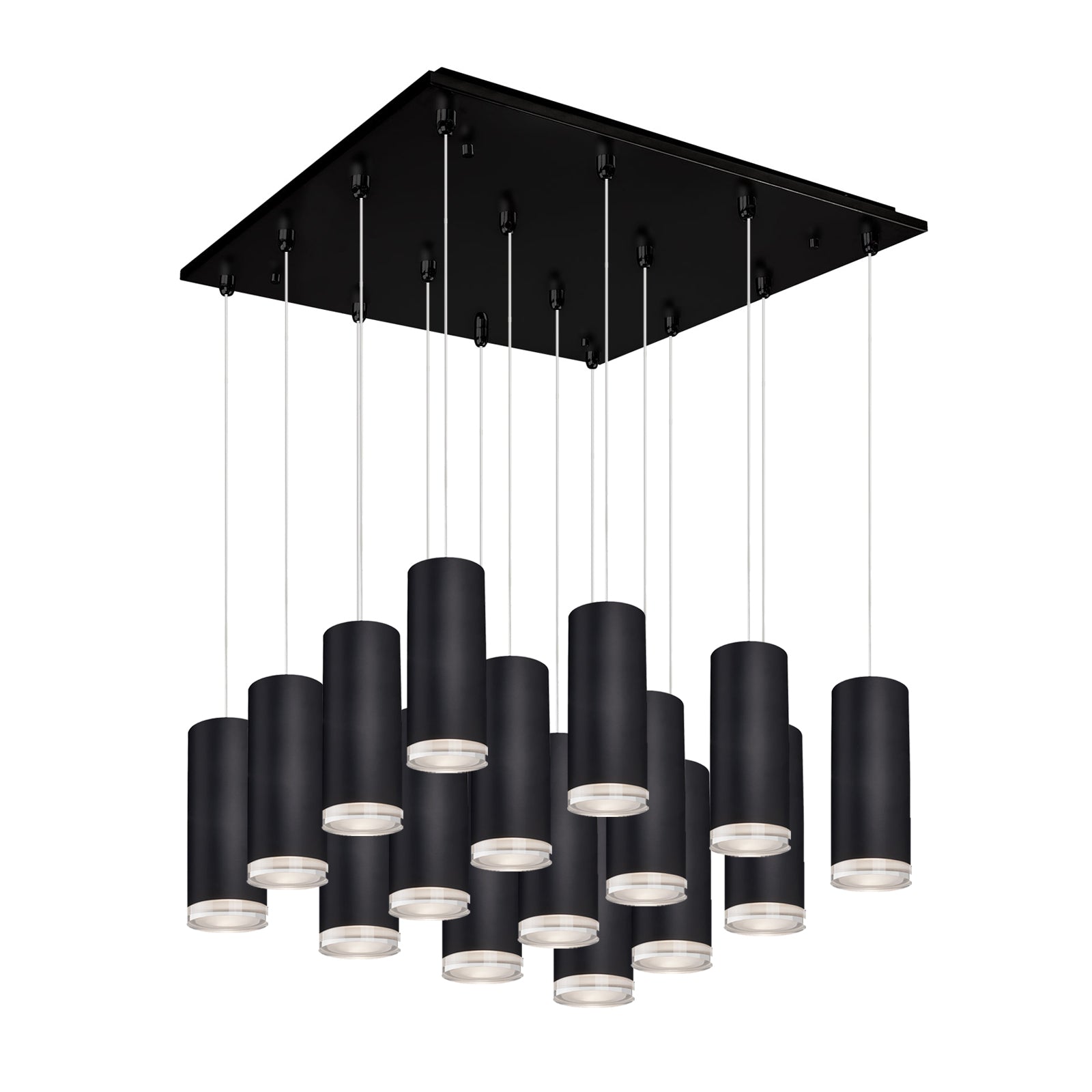 Cameo 19-in Black 16-Light Multi Pendant