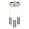Cameo 11-in Brushed Nickel 3-Light Multi Pendant