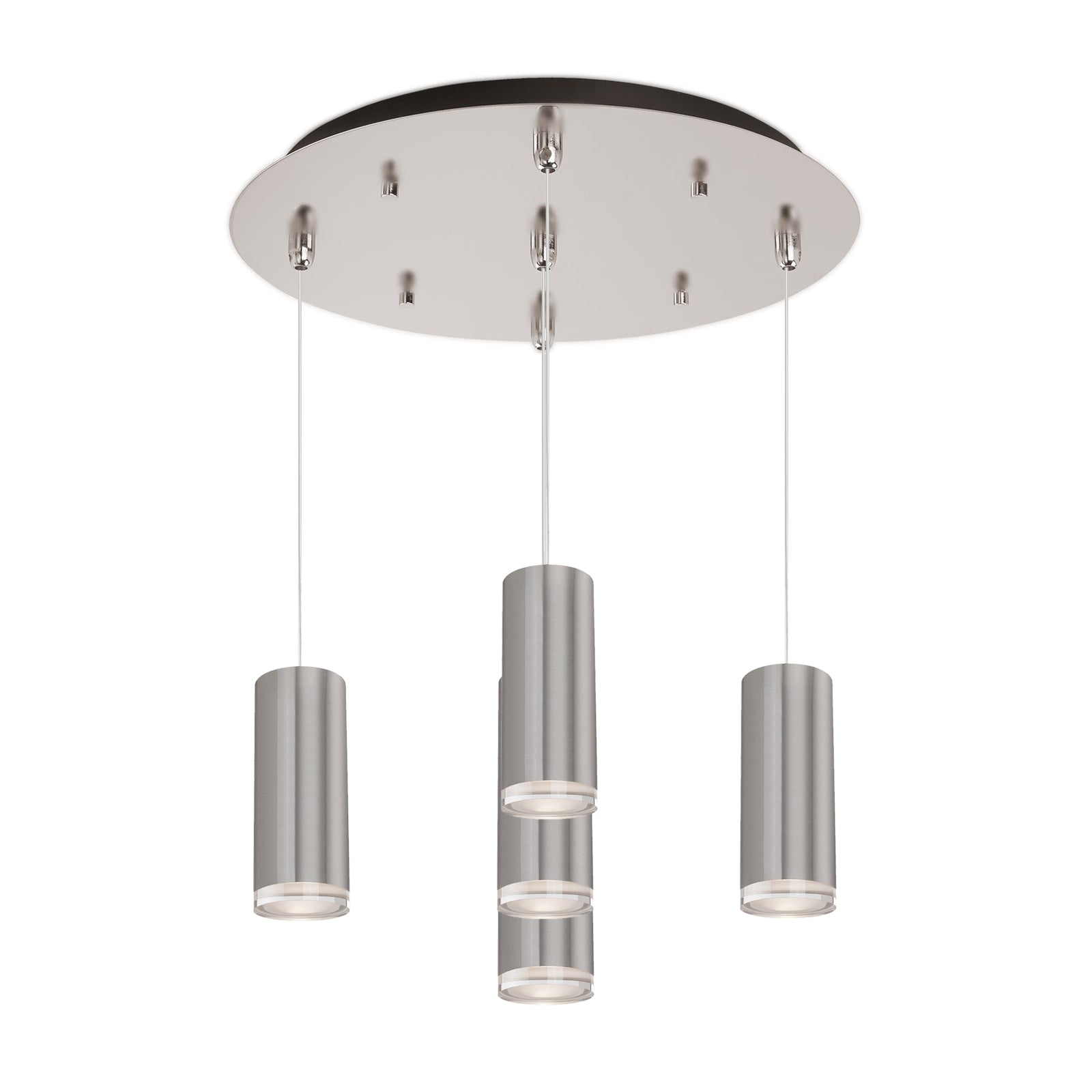 Cameo 14-in Brushed Nickel 5-Light Multi Pendant