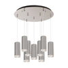 Cameo 18-in Brushed Nickel 9-Light Multi Pendant