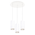 Cameo 11-in White 3-Light Multi Pendant