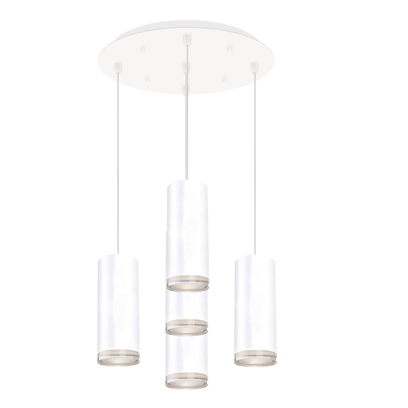 Cameo 14-in White 5-Light Multi Pendant