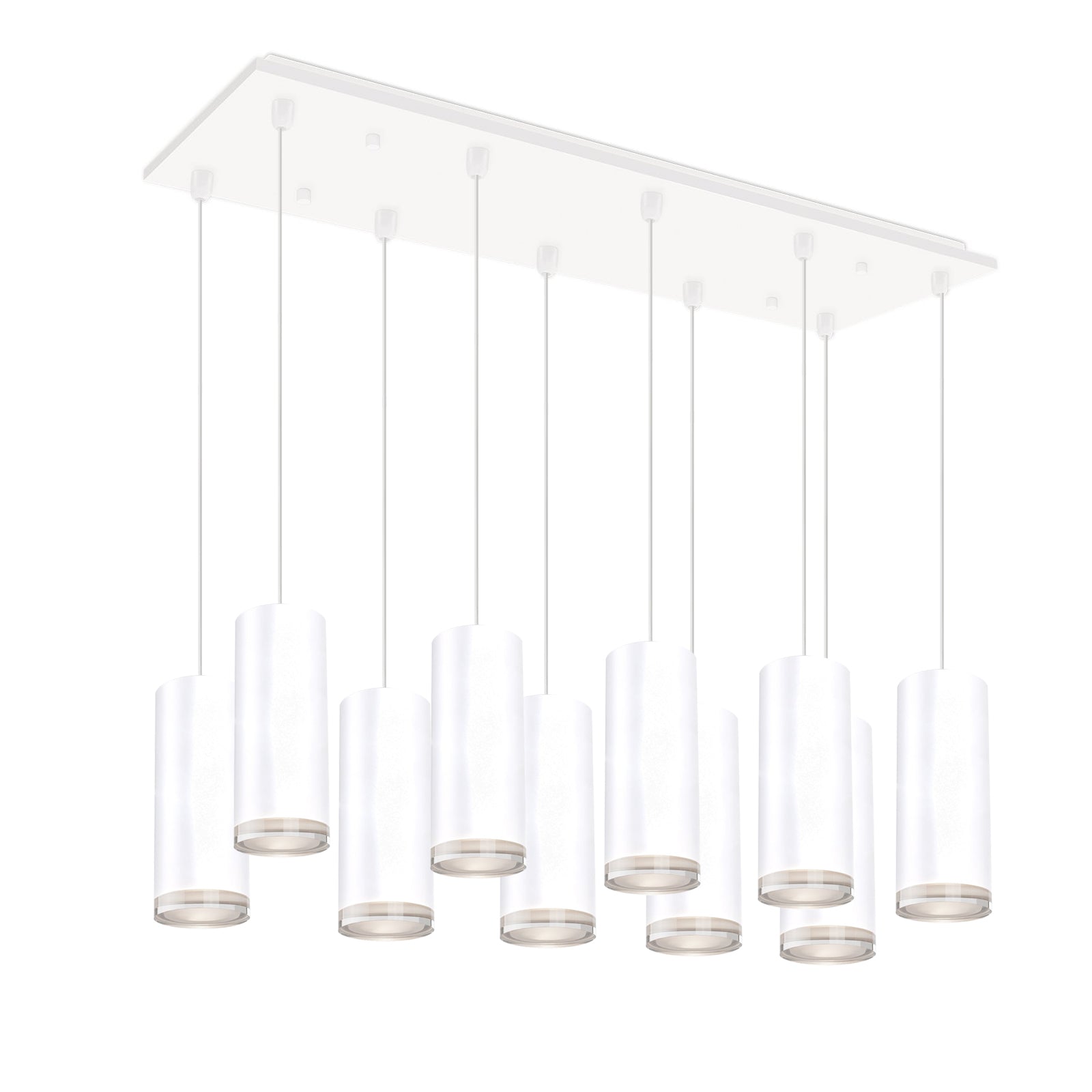 Cameo 27-in White 10-Light Multi Pendant