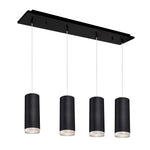 Cameo 25-in Black 4-Light Multi Pendant