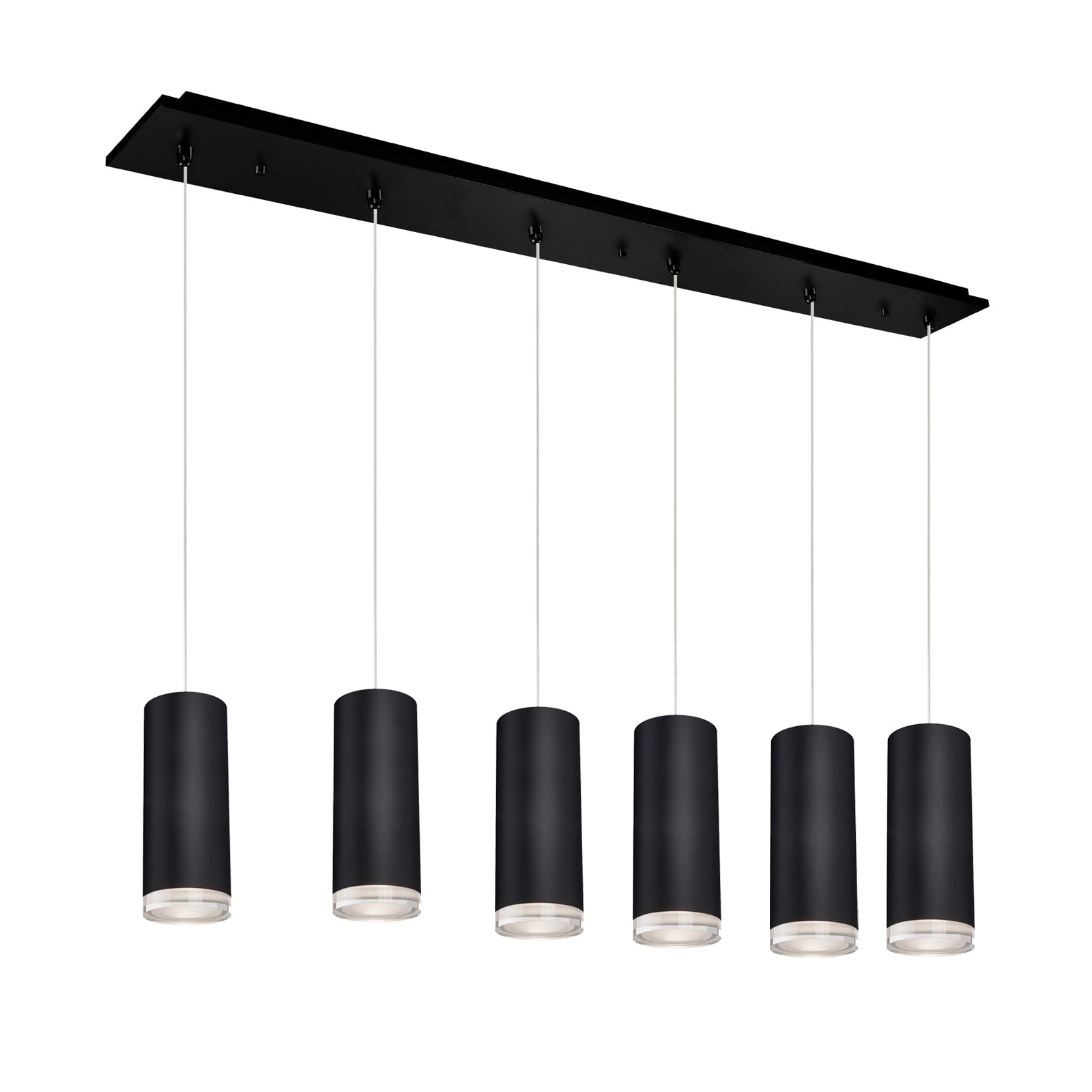 Cameo 42-in Black 6-Light Multi Pendant