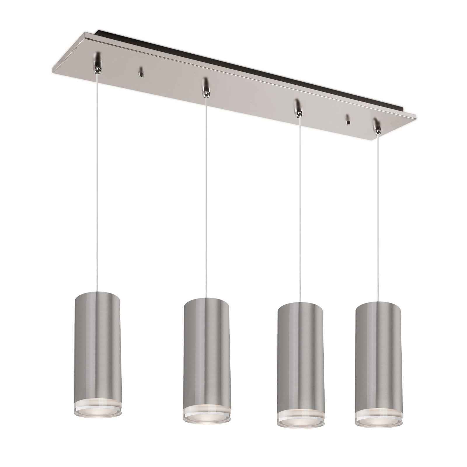 Cameo 25-in Brushed Nickel 4-Light Multi Pendant