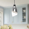 Capri 5-in Chrome/Clear Glass 1 Light Pendant