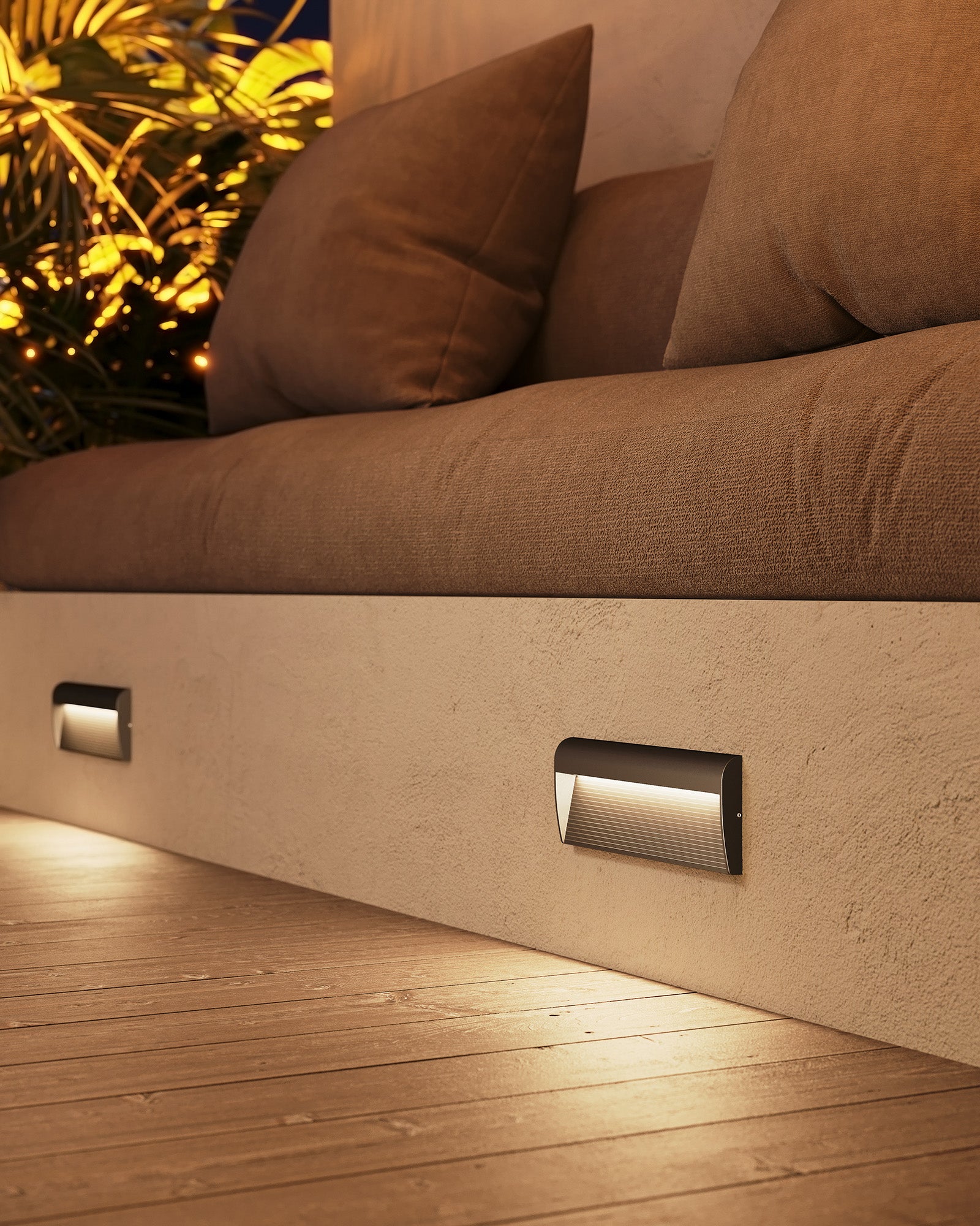 Casa 12-in Black LED Exterior Wall/Step Lights