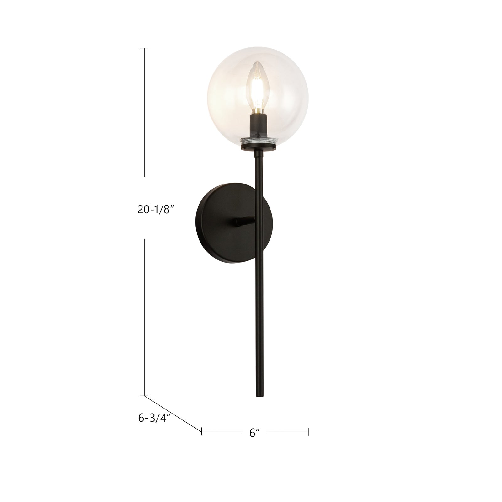 Cassia 6-in Aged Gold/Opal Matte Glass 1 Light Wall/Vanity