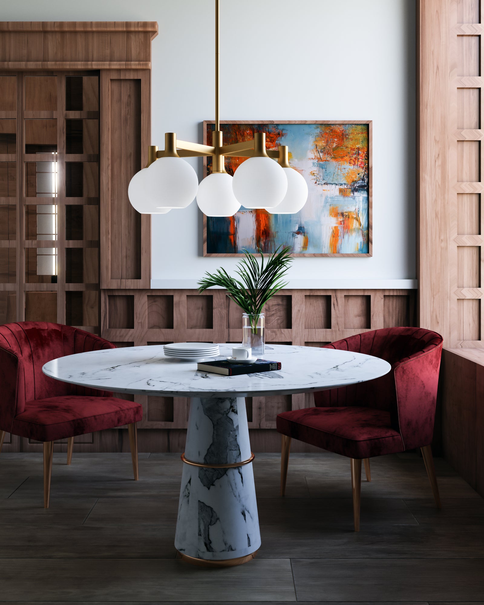 Castilla 29-in Aged Gold/Opal Matte Glass 6 Lights Chandeliers
