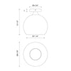 Castilla 10-in Clear Glass/Matte Black 1 Light Flush Mount