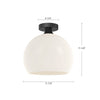 Castilla 12-in Clear Glass/Matte Black 1 Light Flush Mount