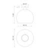 Castilla 12-in Clear Glass/Matte Black 1 Light Flush Mount