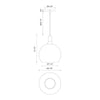 Castilla 10-in Matte Black/Opal Matte Glass 1 Light Pendant