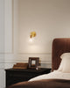 Castilla 8-in Aged Gold/Clear Glass 1 Light Wall/Vanity