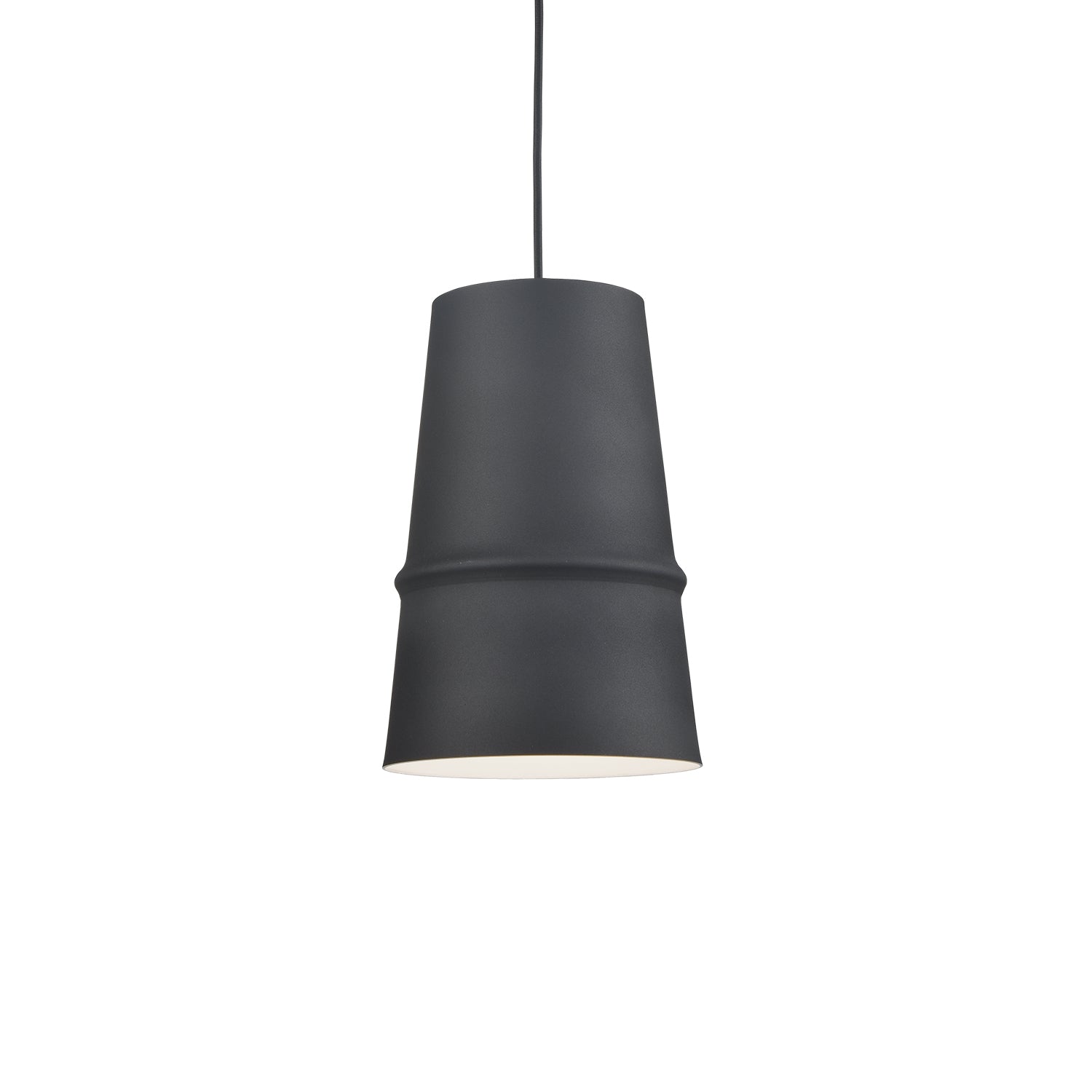 Castor 8-in Black 1 Light Pendant