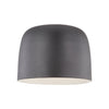 Cayne 12-in Black/White LED Flush Mount