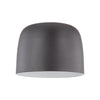 Cayne 12-in Black/White LED Flush Mount